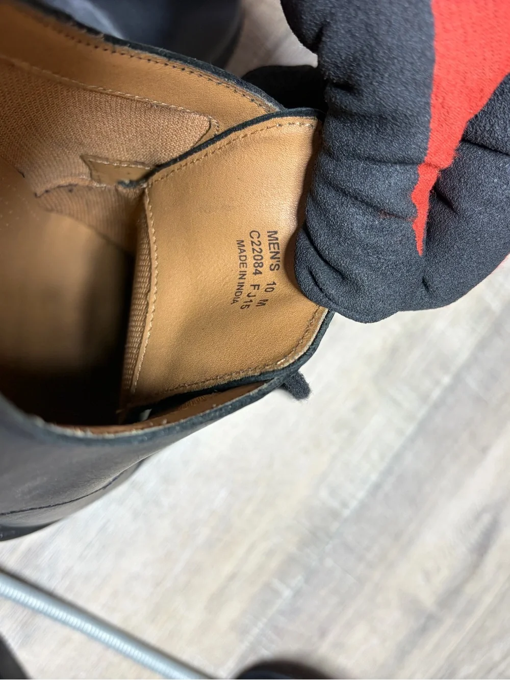 Cole Haan Black Leather Derby Lace-Up Shoes